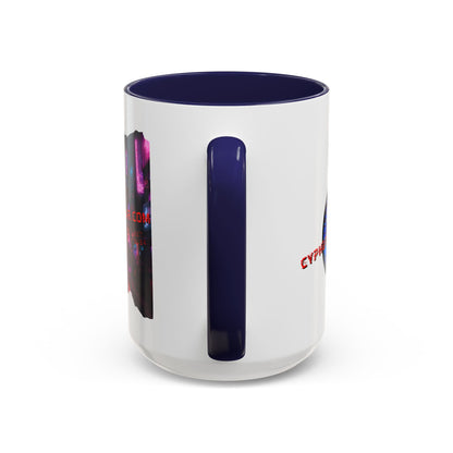 2 - sided cypherpunkgear Logo Accent Mug by cypherpunkgear – cypherpunkgear.com | Cypherpunk Merch