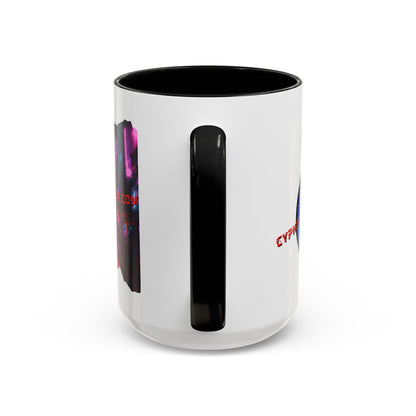 2 - sided cypherpunkgear Logo Accent Mug by cypherpunkgear – cypherpunkgear.com | Cypherpunk Merch