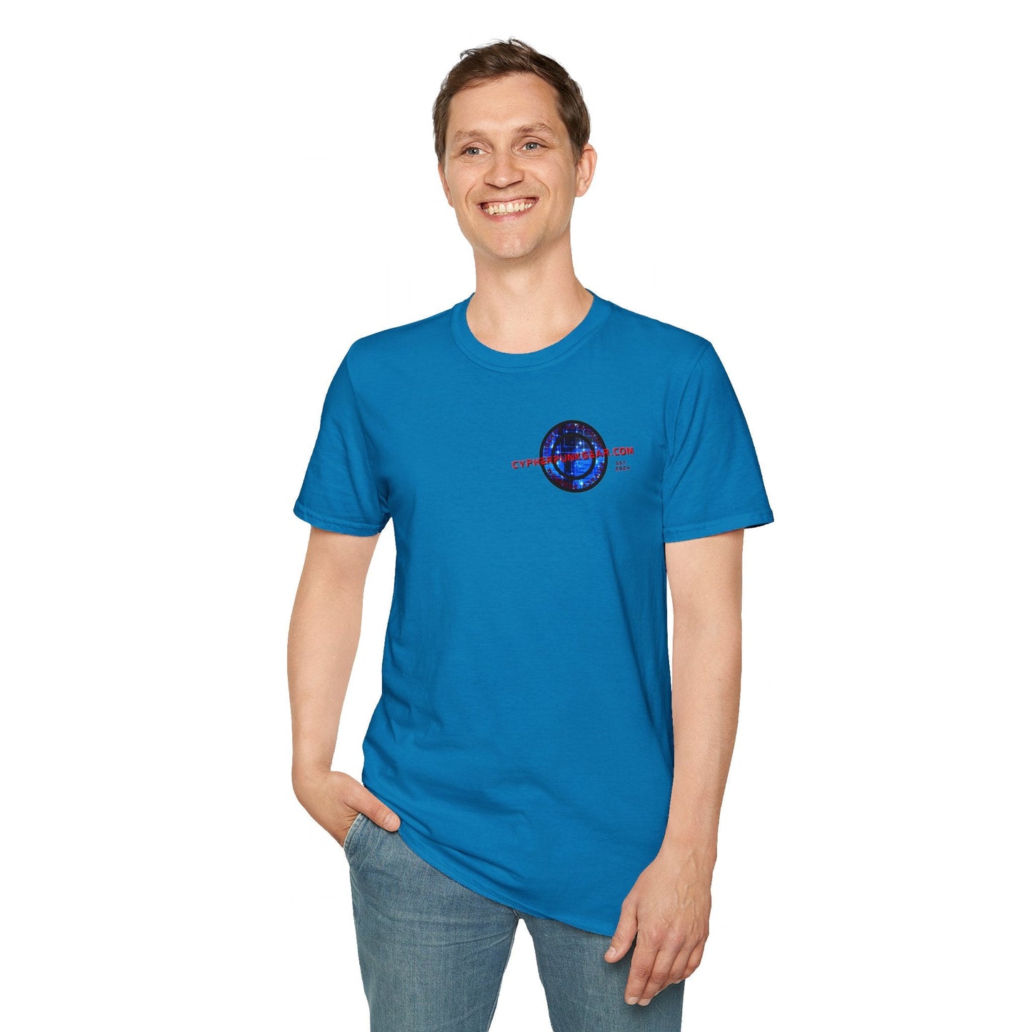 2 - sided cypherpunkgear Logo DKcolors Unisex T-Shirt by cypherpunkgear – cypherpunkgear.com | Cypherpunk Merch