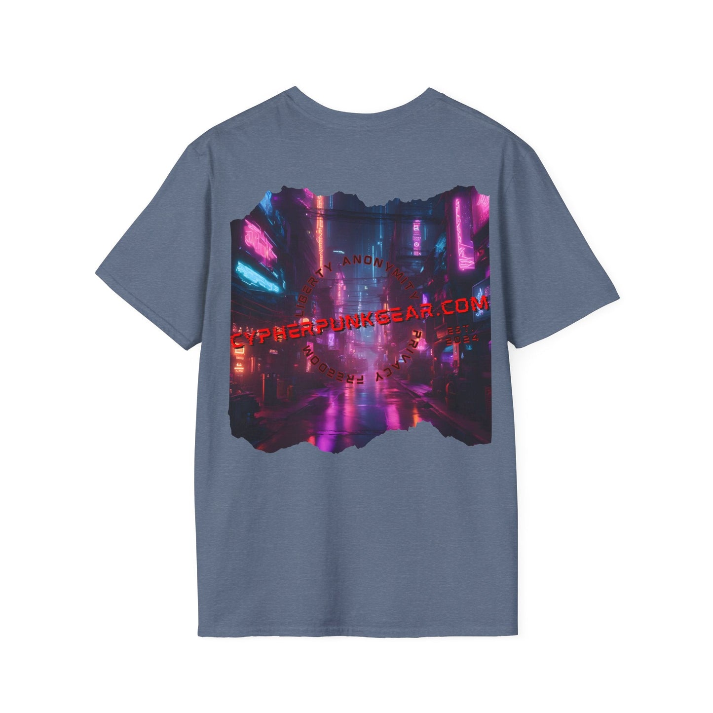2 - sided cypherpunkgear Logo DKcolors Unisex T-Shirt by cypherpunkgear – cypherpunkgear.com | Cypherpunk Merch