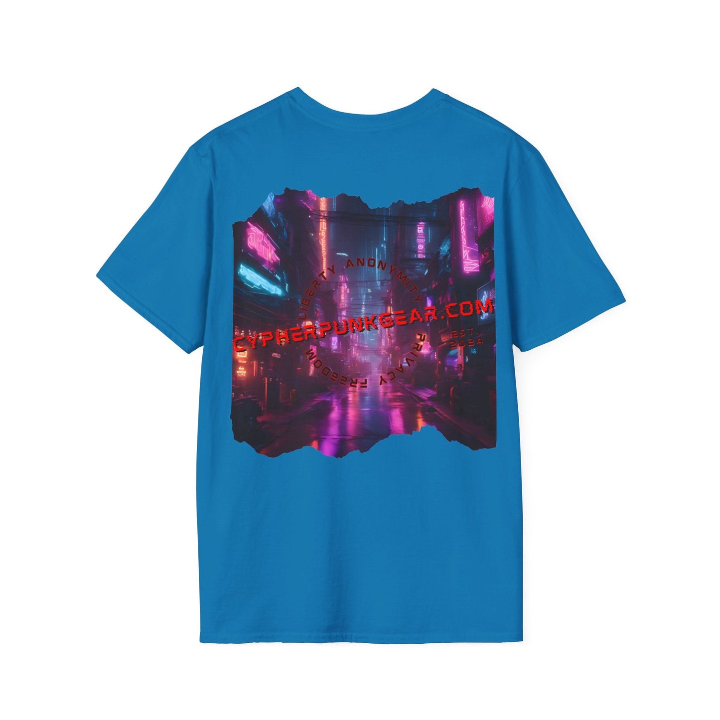 2 - sided cypherpunkgear Logo DKcolors Unisex T-Shirt by cypherpunkgear – cypherpunkgear.com | Cypherpunk Merch