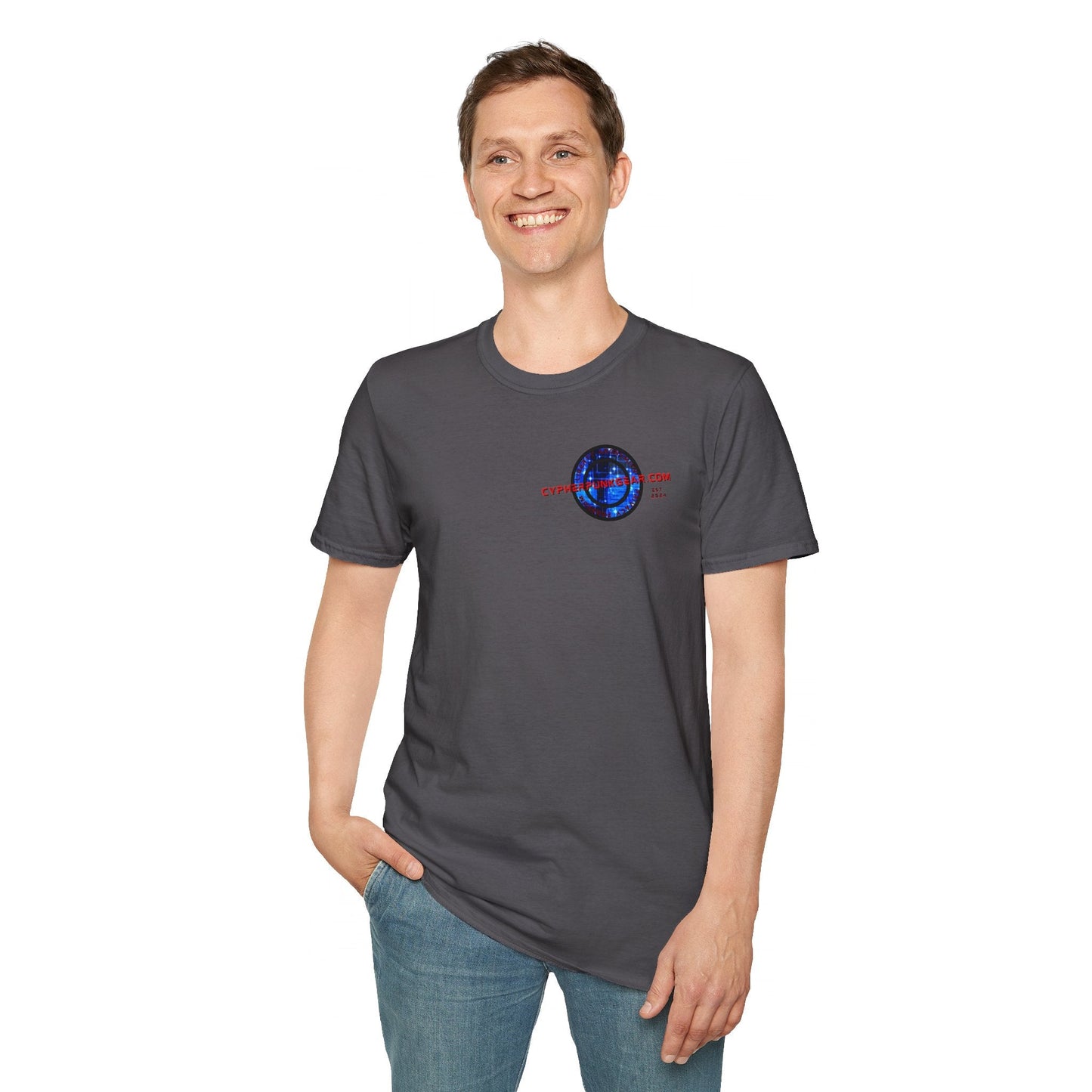 2 - sided cypherpunkgear Logo DKcolors Unisex T-Shirt by cypherpunkgear – cypherpunkgear.com | Cypherpunk Merch