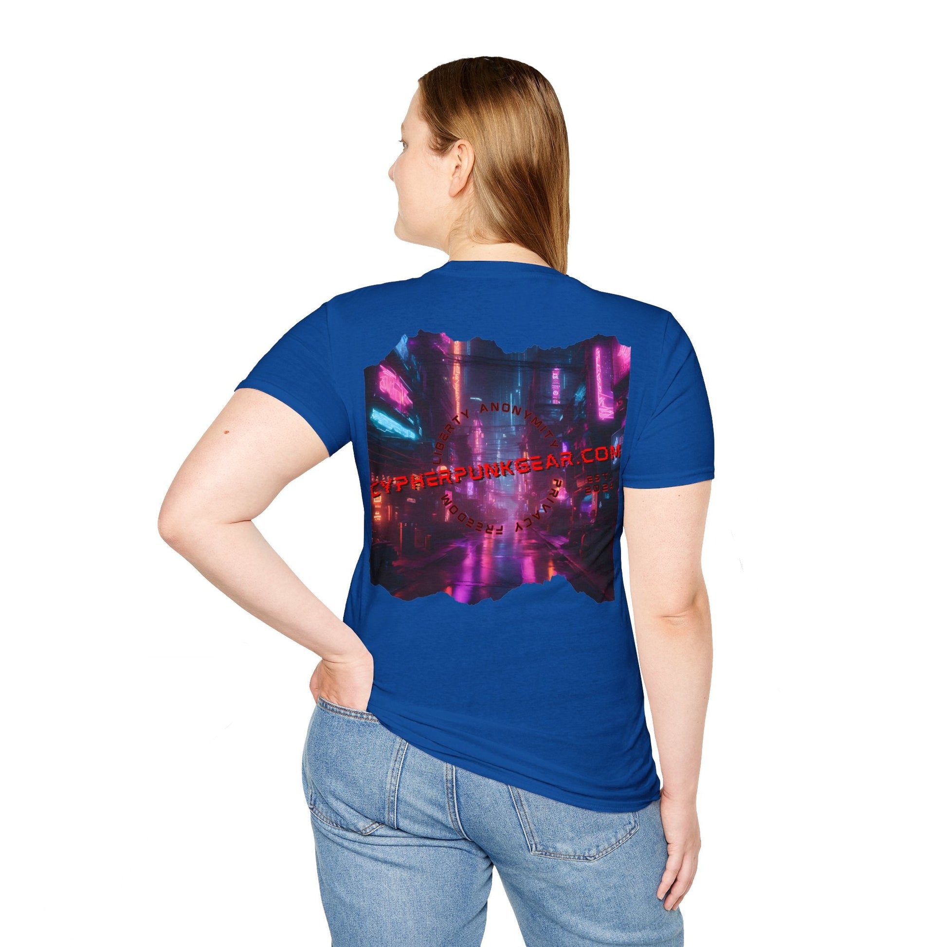2 - sided cypherpunkgear Logo DKcolors Unisex T-Shirt by cypherpunkgear – cypherpunkgear.com | Cypherpunk Merch