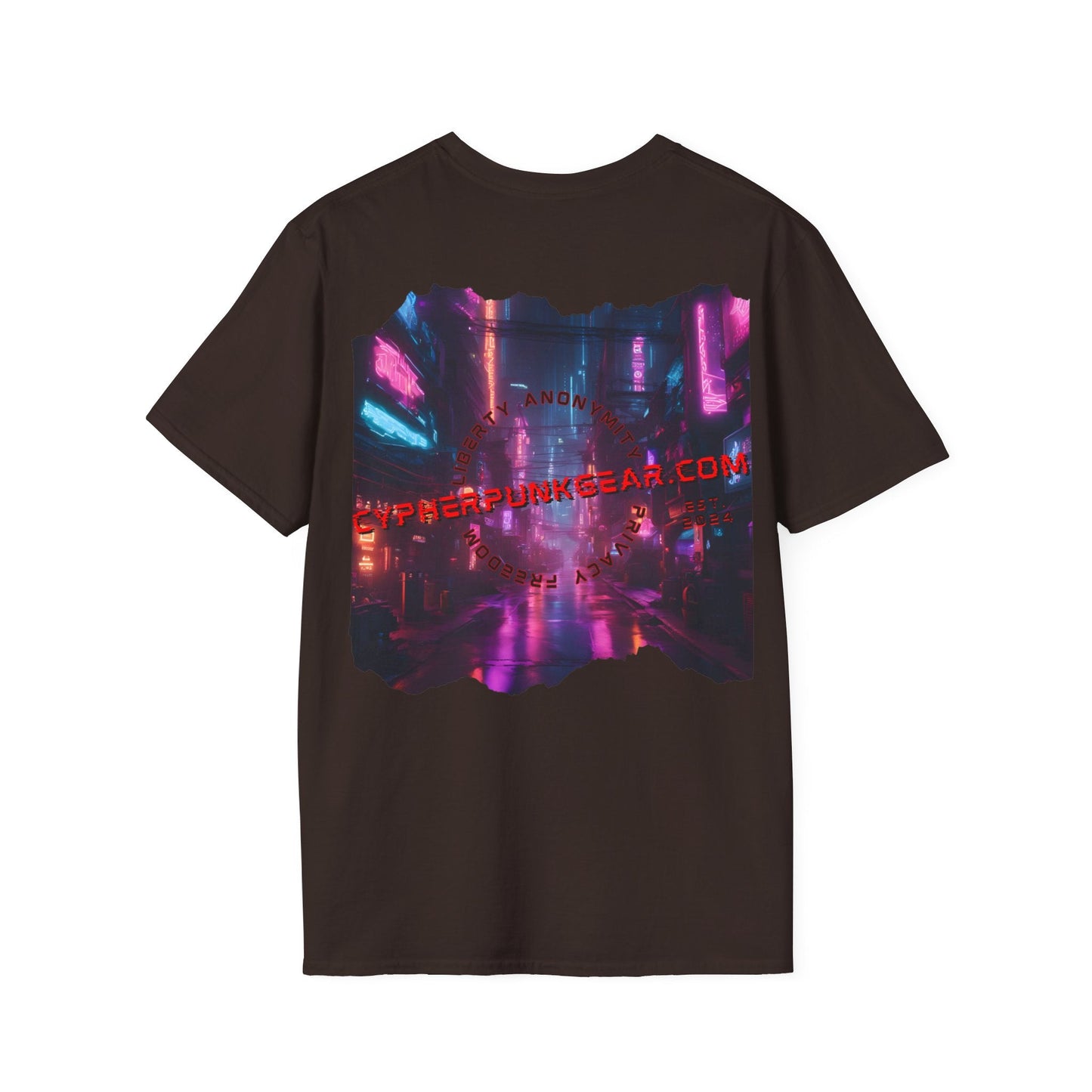 2 - sided cypherpunkgear Logo DKcolors Unisex T-Shirt by cypherpunkgear – cypherpunkgear.com | Cypherpunk Merch