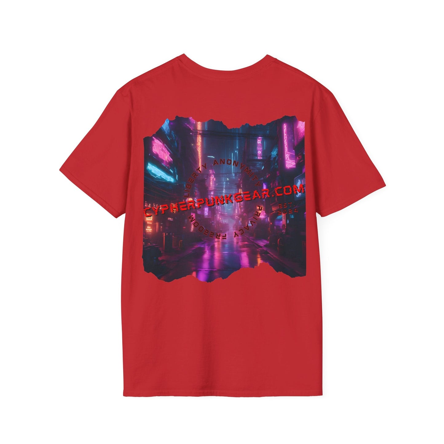 2 - sided cypherpunkgear Logo LTcolors Unisex T-Shirt by cypherpunkgear – cypherpunkgear.com | Cypherpunk Merch