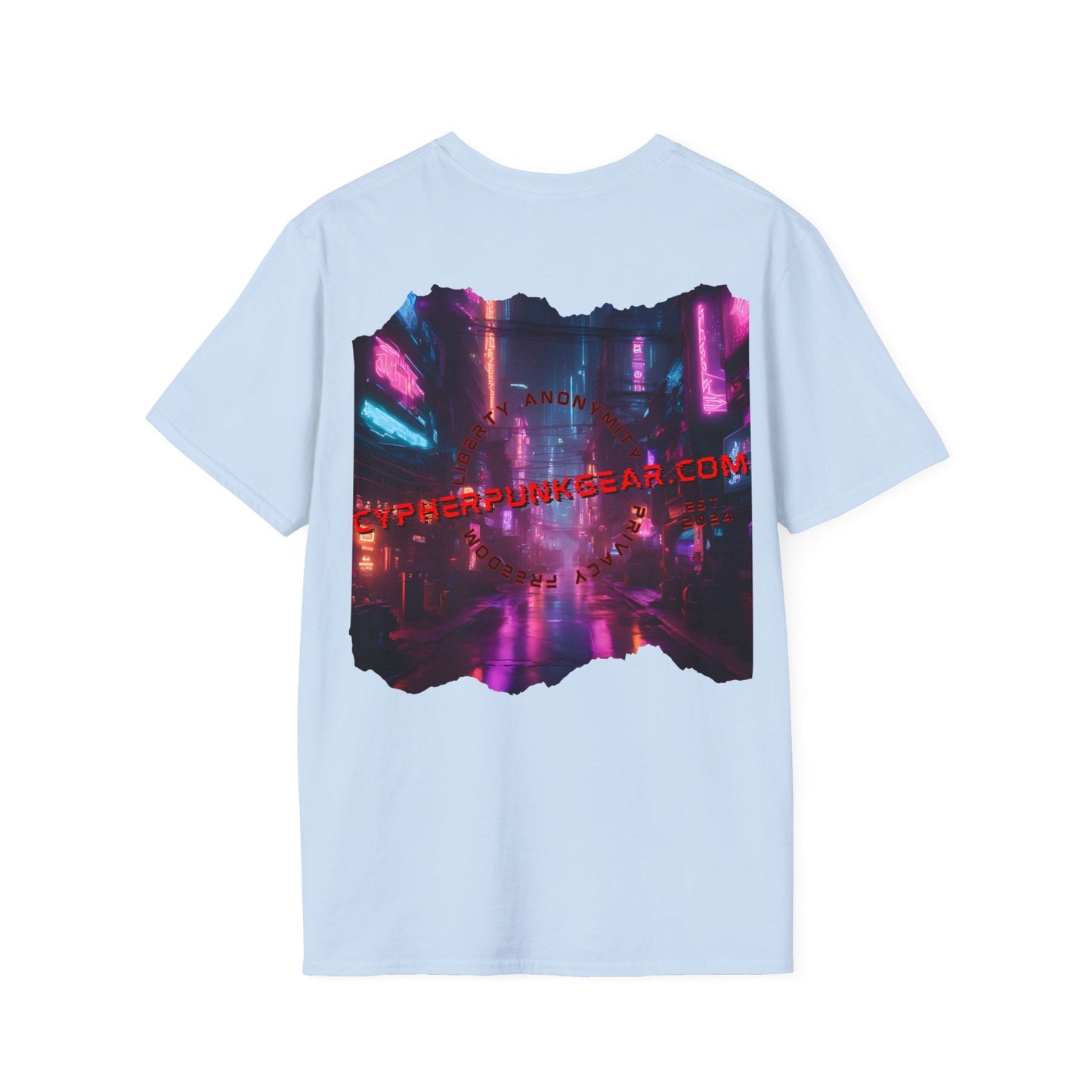2 - sided cypherpunkgear Logo LTcolors Unisex T-Shirt by cypherpunkgear – cypherpunkgear.com | Cypherpunk Merch