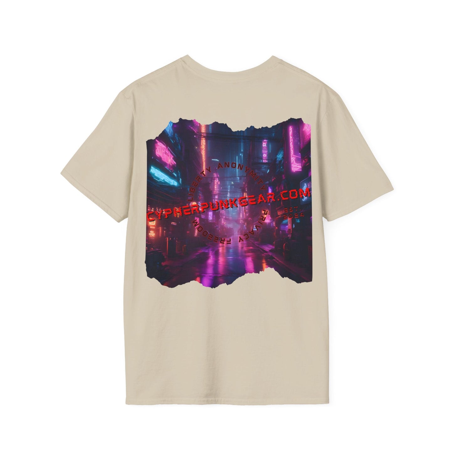2 - sided cypherpunkgear Logo LTcolors Unisex T-Shirt by cypherpunkgear – cypherpunkgear.com | Cypherpunk Merch