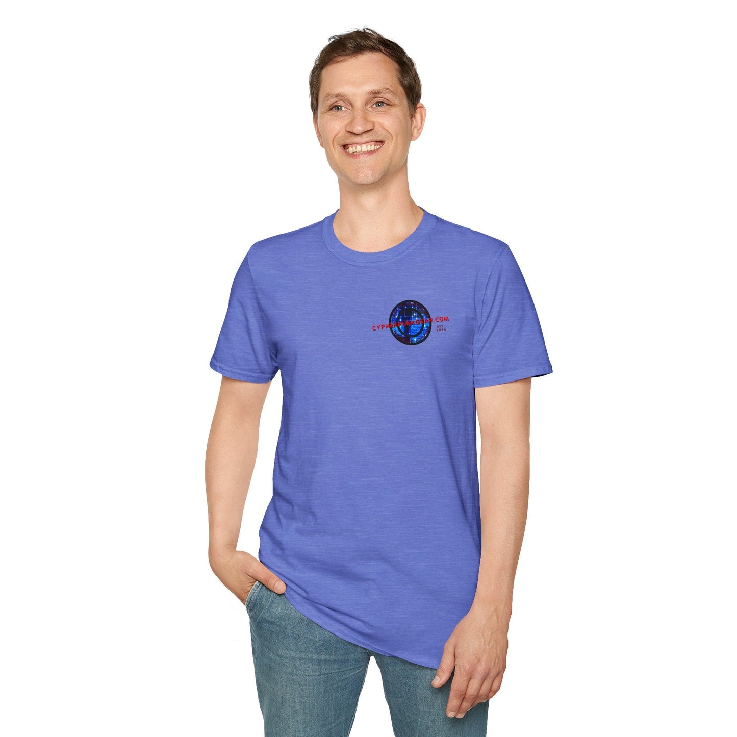 2 - sided cypherpunkgear Logo LTcolors Unisex T-Shirt by cypherpunkgear – cypherpunkgear.com | Cypherpunk Merch