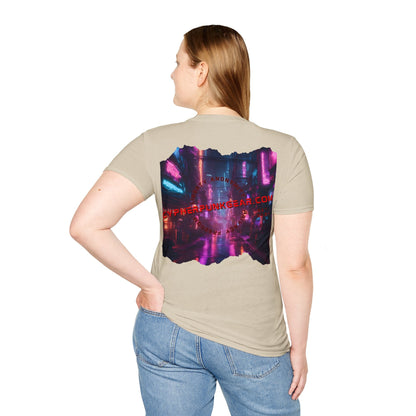 2 - sided cypherpunkgear Logo LTcolors Unisex T-Shirt by cypherpunkgear – cypherpunkgear.com | Cypherpunk Merch