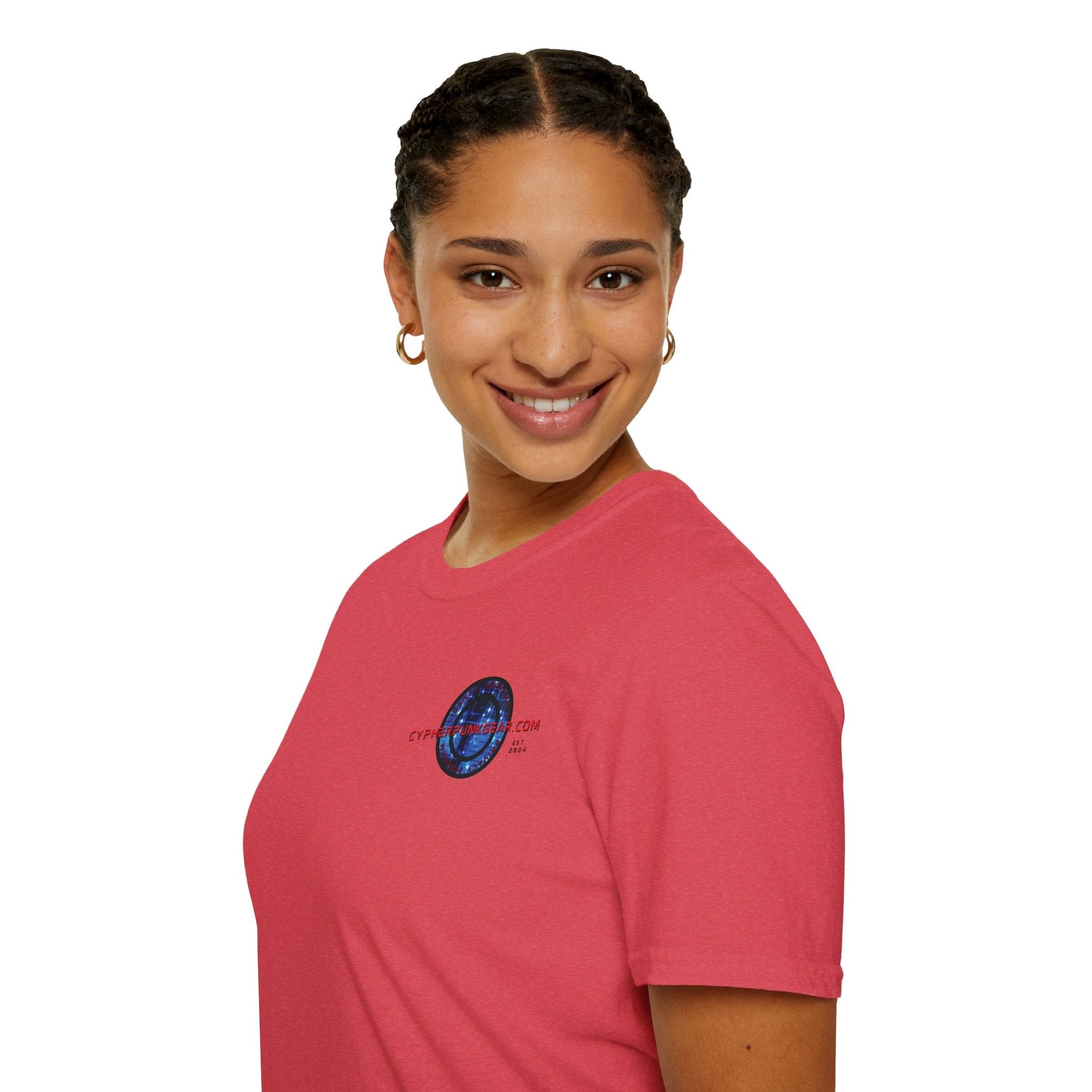2 - sided Cypherpunkgear logo Unisex T-Shirt by cypherpunkgear – cypherpunkgear.com | Cypherpunk Merch