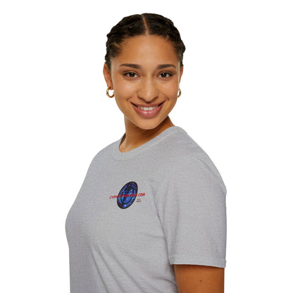 2 - sided Cypherpunkgear logo Unisex T-Shirt by cypherpunkgear – cypherpunkgear.com | Cypherpunk Merch