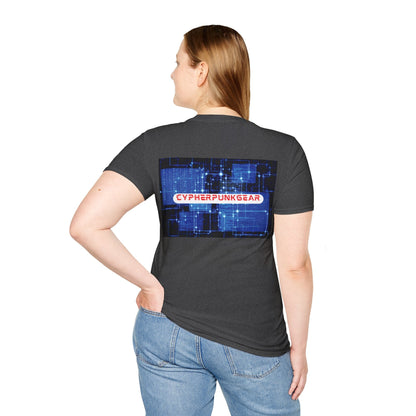 2 - sided Cypherpunkgear logo Unisex T-Shirt by cypherpunkgear – cypherpunkgear.com | Cypherpunk Merch