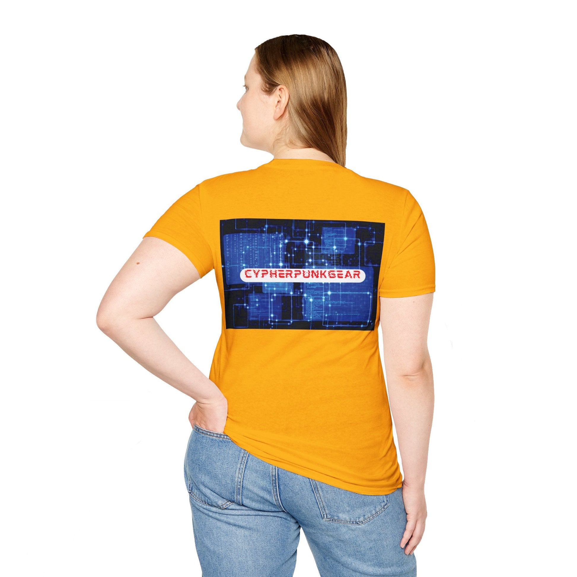 2 - sided Cypherpunkgear logo Unisex T-Shirt by cypherpunkgear – cypherpunkgear.com | Cypherpunk Merch