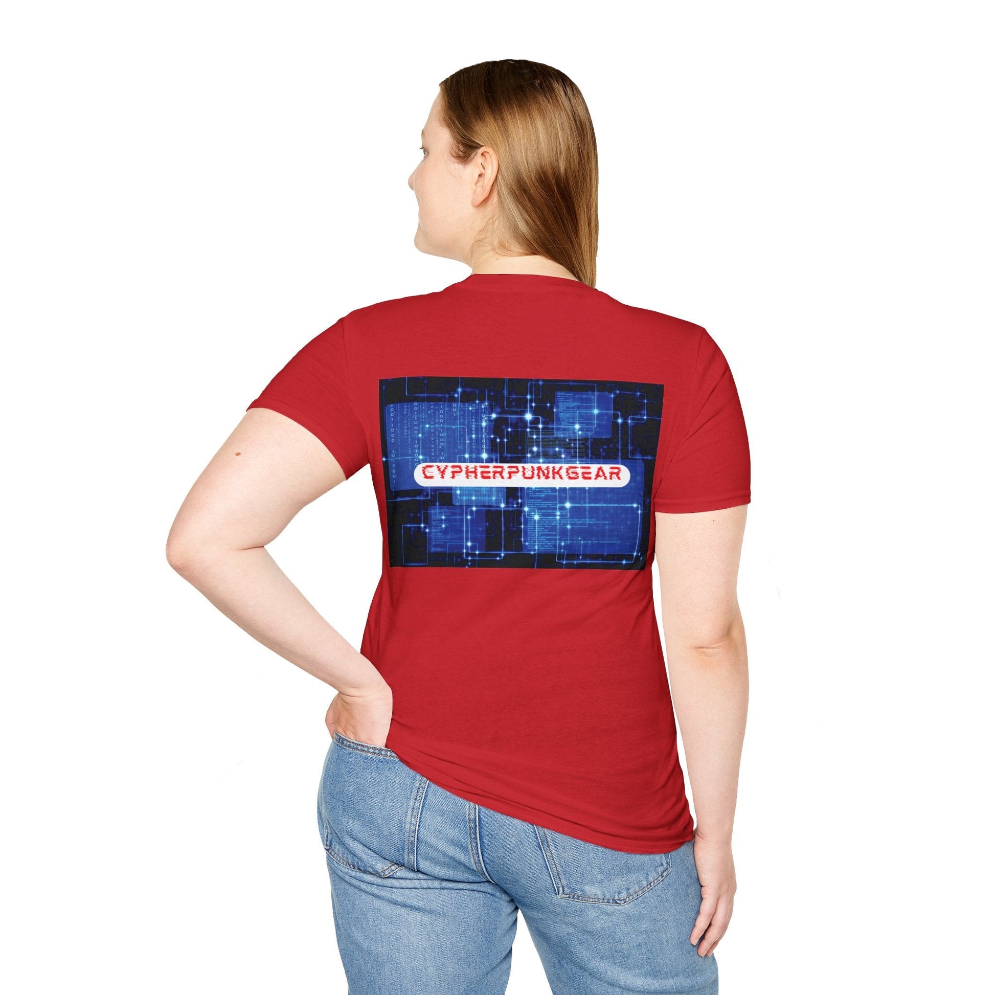 2 - sided Cypherpunkgear logo Unisex T-Shirt by cypherpunkgear – cypherpunkgear.com | Cypherpunk Merch