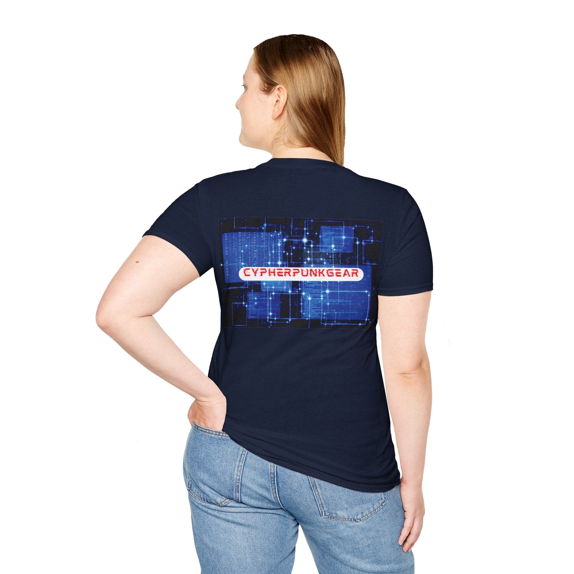 2 - sided Cypherpunkgear logo Unisex T-Shirt by cypherpunkgear – cypherpunkgear.com | Cypherpunk Merch
