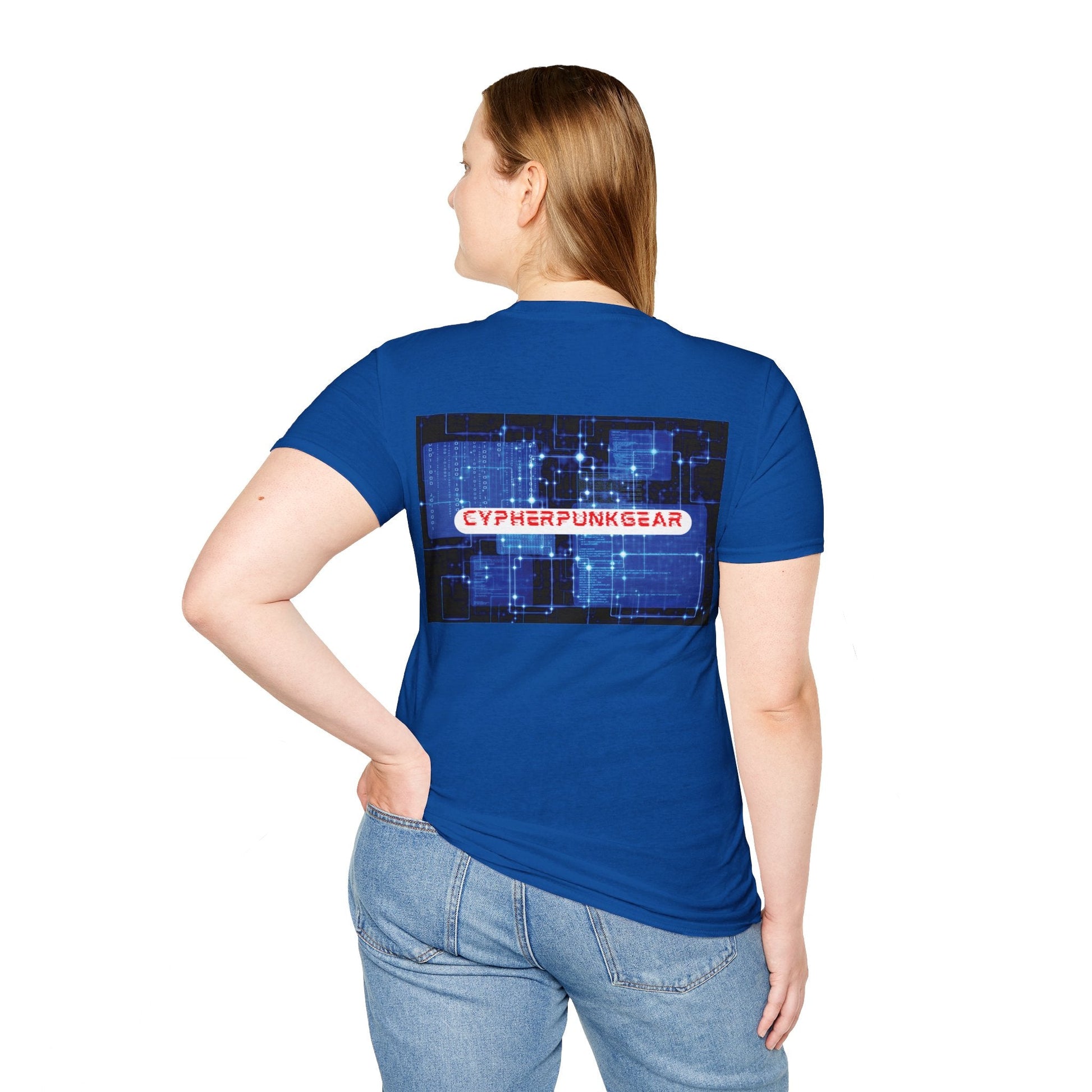 2 - sided Cypherpunkgear logo Unisex T-Shirt by cypherpunkgear – cypherpunkgear.com | Cypherpunk Merch