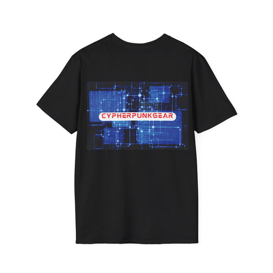 2 - sided Cypherpunkgear logo Unisex T-Shirt by cypherpunkgear – cypherpunkgear.com | Cypherpunk Merch