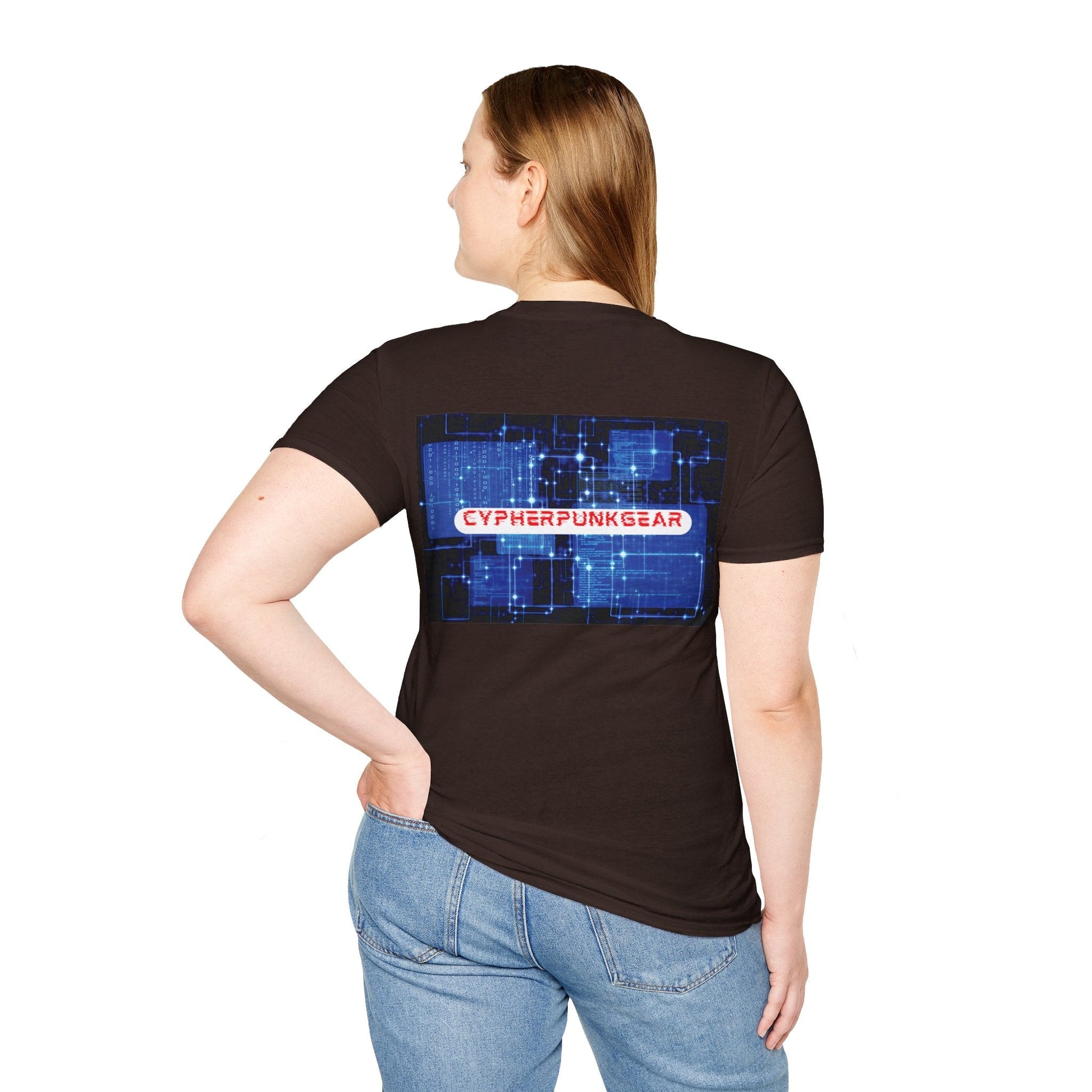 2 - sided Cypherpunkgear logo Unisex T-Shirt by cypherpunkgear – cypherpunkgear.com | Cypherpunk Merch