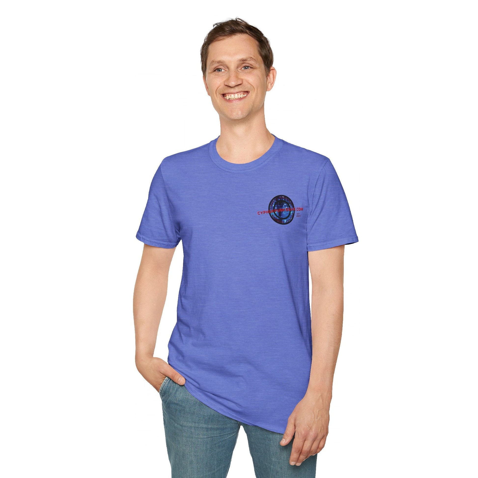 2 - sided Cypherpunkgear logo Unisex T-Shirt by cypherpunkgear – cypherpunkgear.com | Cypherpunk Merch