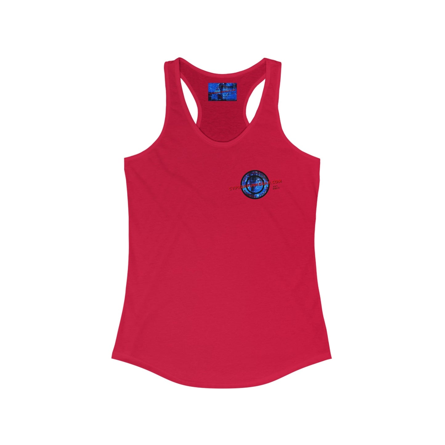 2 - sided cypherpunkgear Logo Women's Racerback Tank Top by cypherpunkgear – cypherpunkgear.com | Cypherpunk Merch