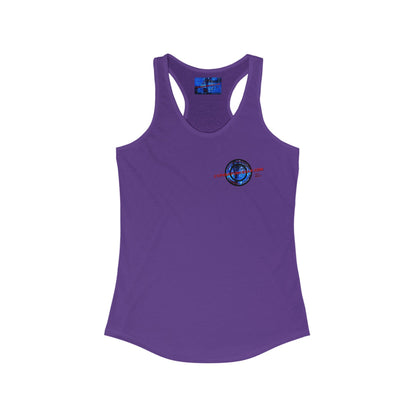 2 - sided cypherpunkgear Logo Women's Racerback Tank Top by cypherpunkgear – cypherpunkgear.com | Cypherpunk Merch