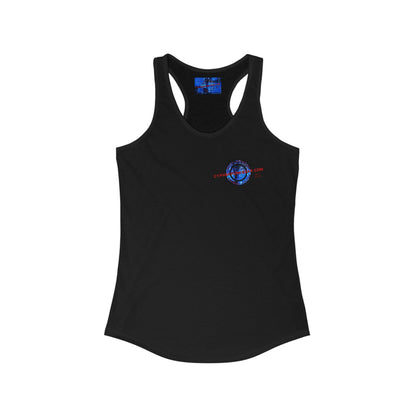 2 - sided cypherpunkgear Logo Women's Racerback Tank Top by cypherpunkgear – cypherpunkgear.com | Cypherpunk Merch