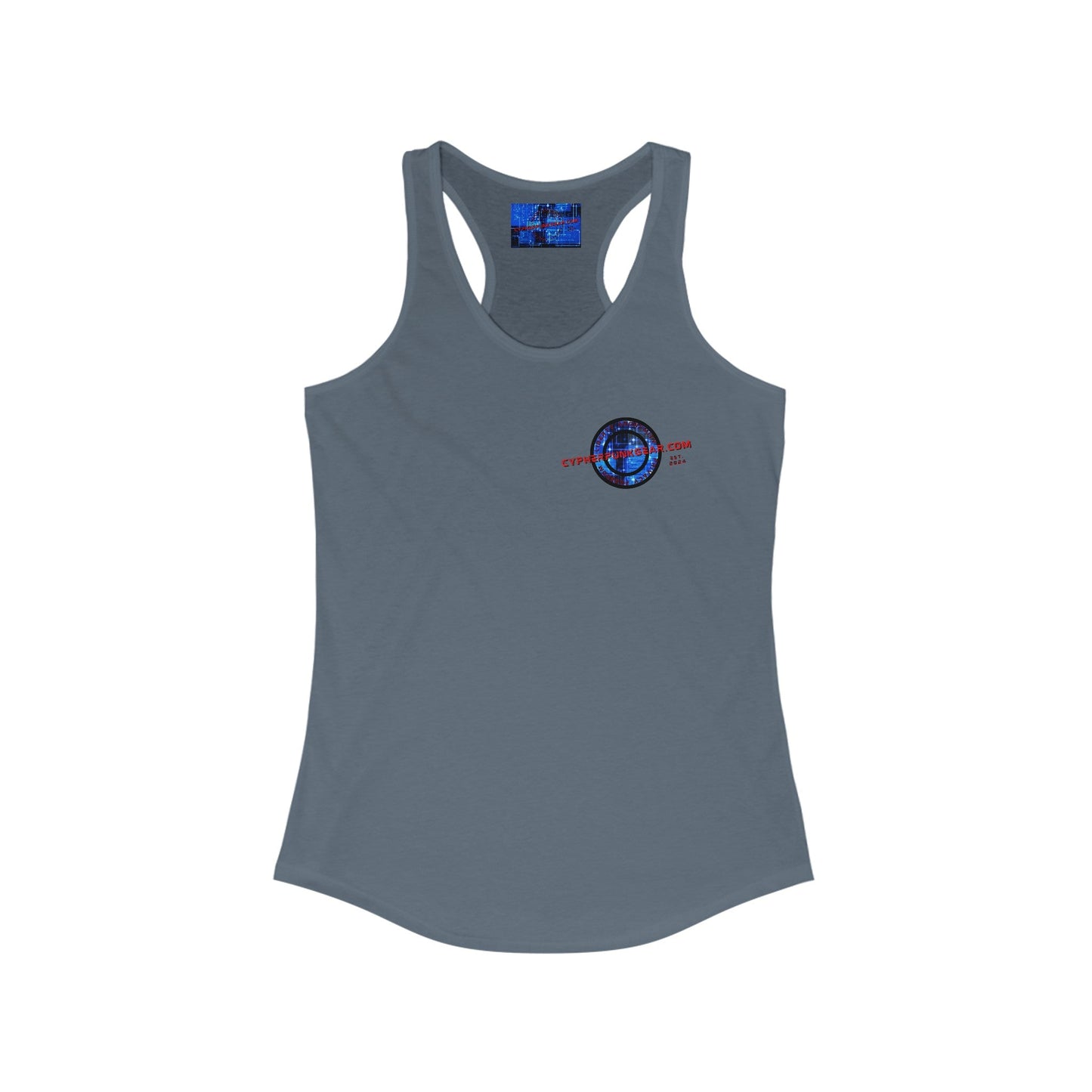 2 - sided cypherpunkgear Logo Women's Racerback Tank Top by cypherpunkgear – cypherpunkgear.com | Cypherpunk Merch
