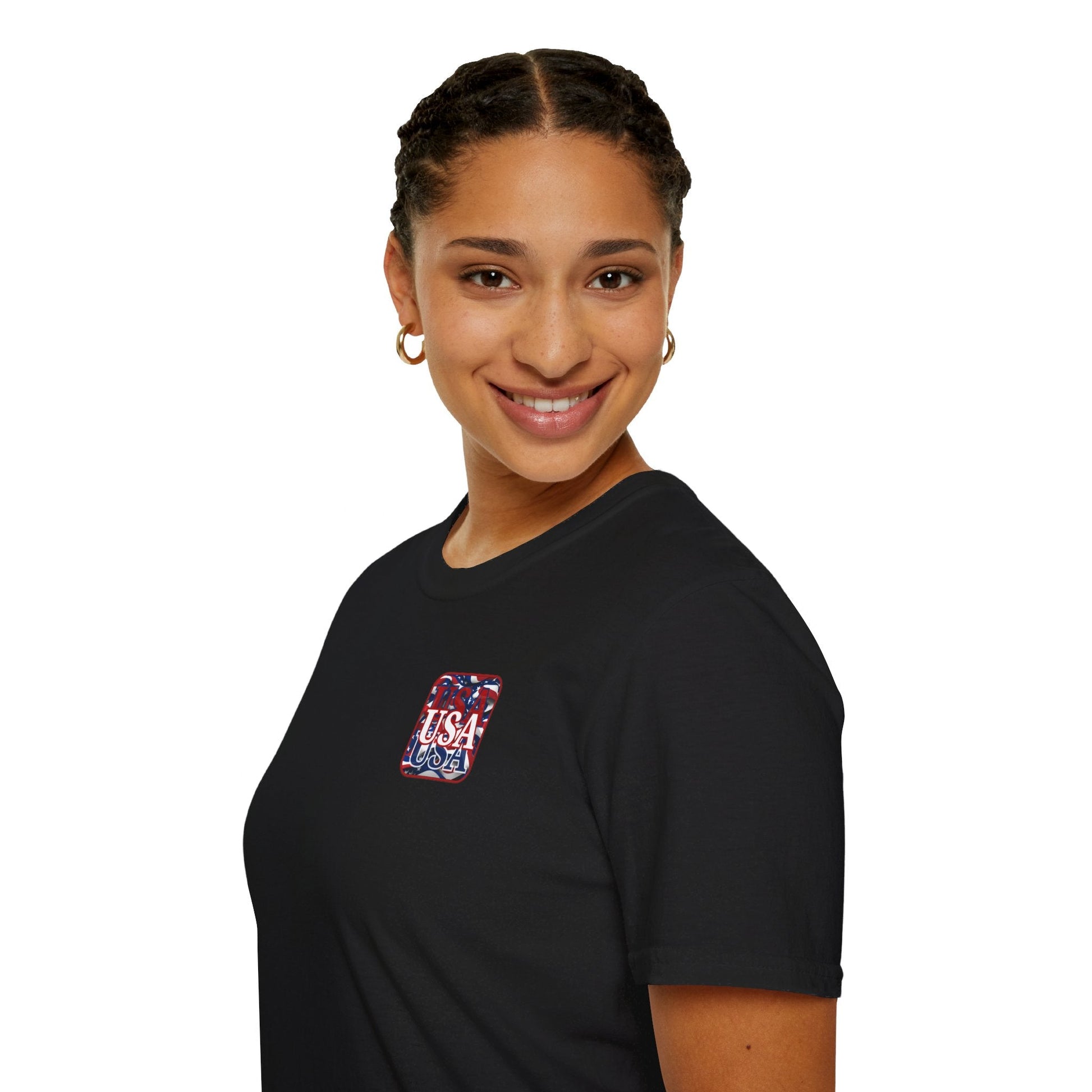 2 - sided Red WHITE and Blue USA Patriot DKcolors Unisex T-Shirt by cypherpunkgear – cypherpunkgear.com | Cypherpunk Merch