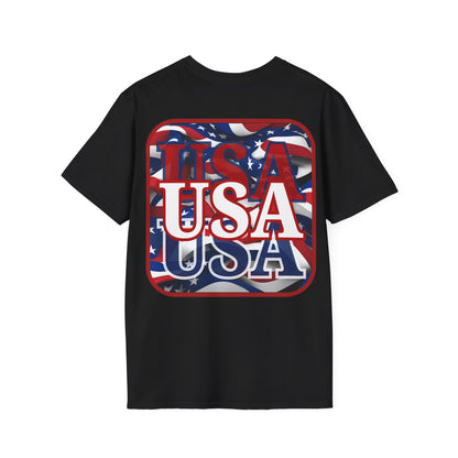 2 - sided Red WHITE and Blue USA Patriot DKcolors Unisex T-Shirt by cypherpunkgear – cypherpunkgear.com | Cypherpunk Merch