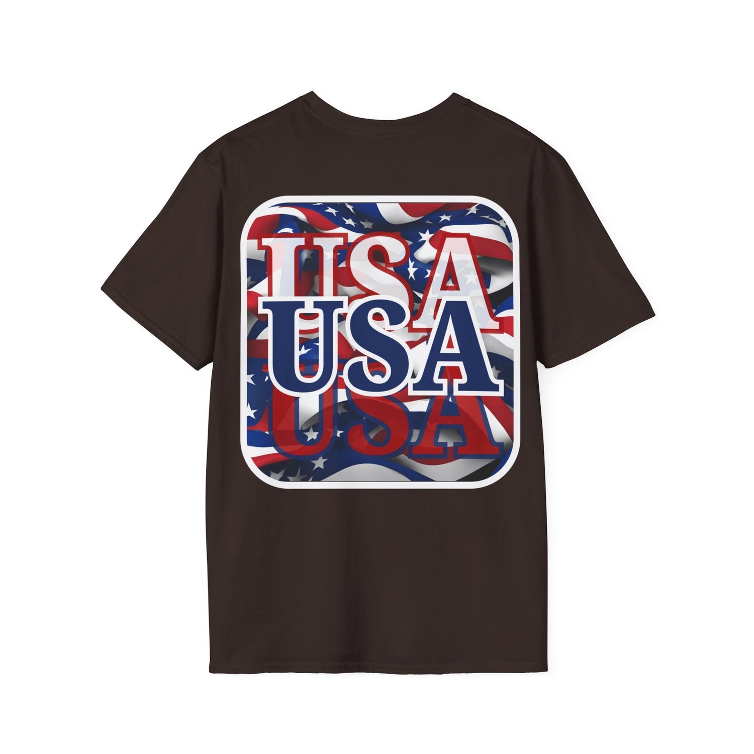 2 - sided Red White and BLUE USA Patriot DKcolors Unisex T-Shirt by cypherpunkgear – cypherpunkgear.com | Cypherpunk Merch