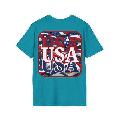 2 - sided Red WHITE and Blue USA Patriot DKcolors Unisex T-Shirt by cypherpunkgear – cypherpunkgear.com | Cypherpunk Merch