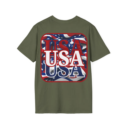 2 - sided Red WHITE and Blue USA Patriot DKcolors Unisex T-Shirt by cypherpunkgear – cypherpunkgear.com | Cypherpunk Merch