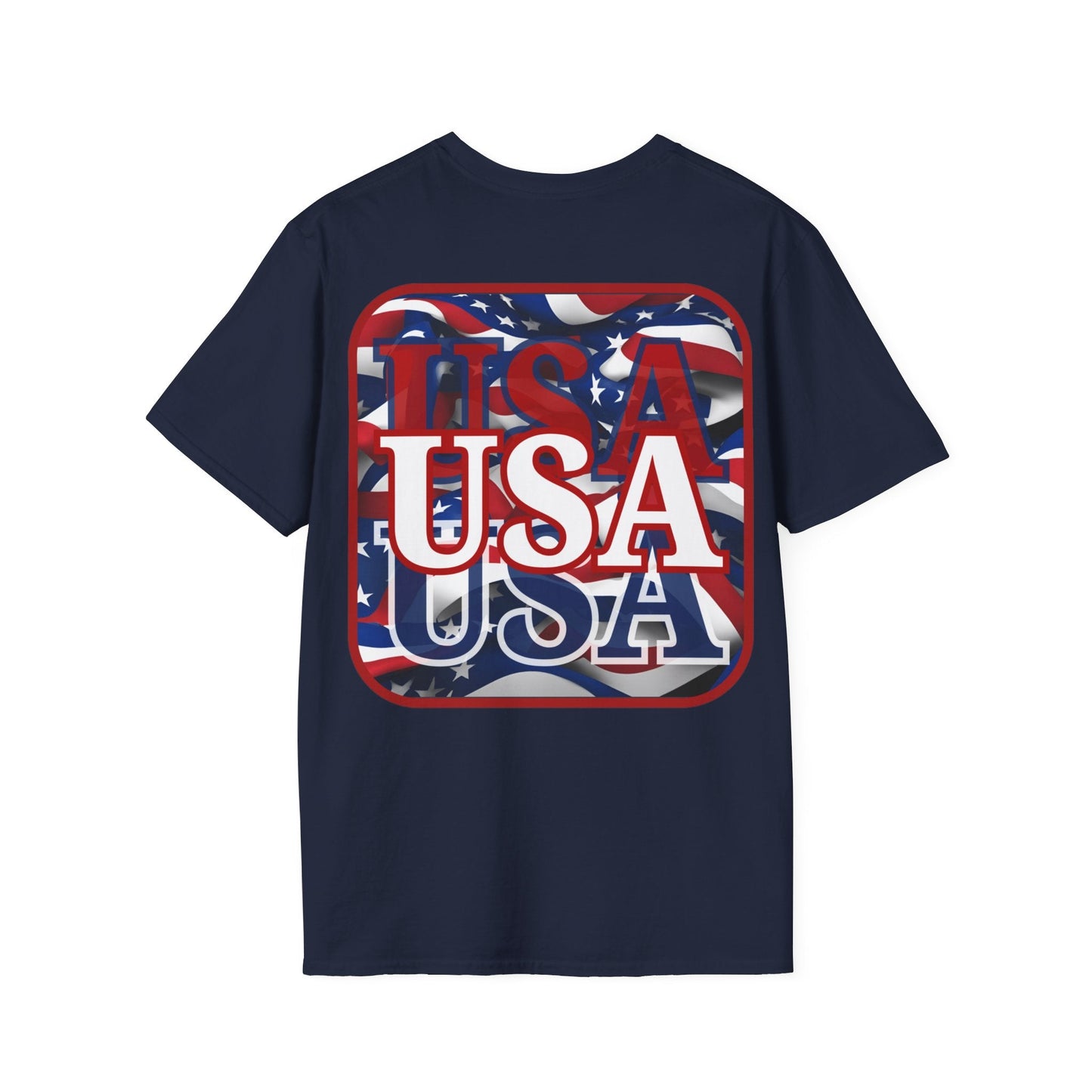 2 - sided Red WHITE and Blue USA Patriot DKcolors Unisex T-Shirt by cypherpunkgear – cypherpunkgear.com | Cypherpunk Merch
