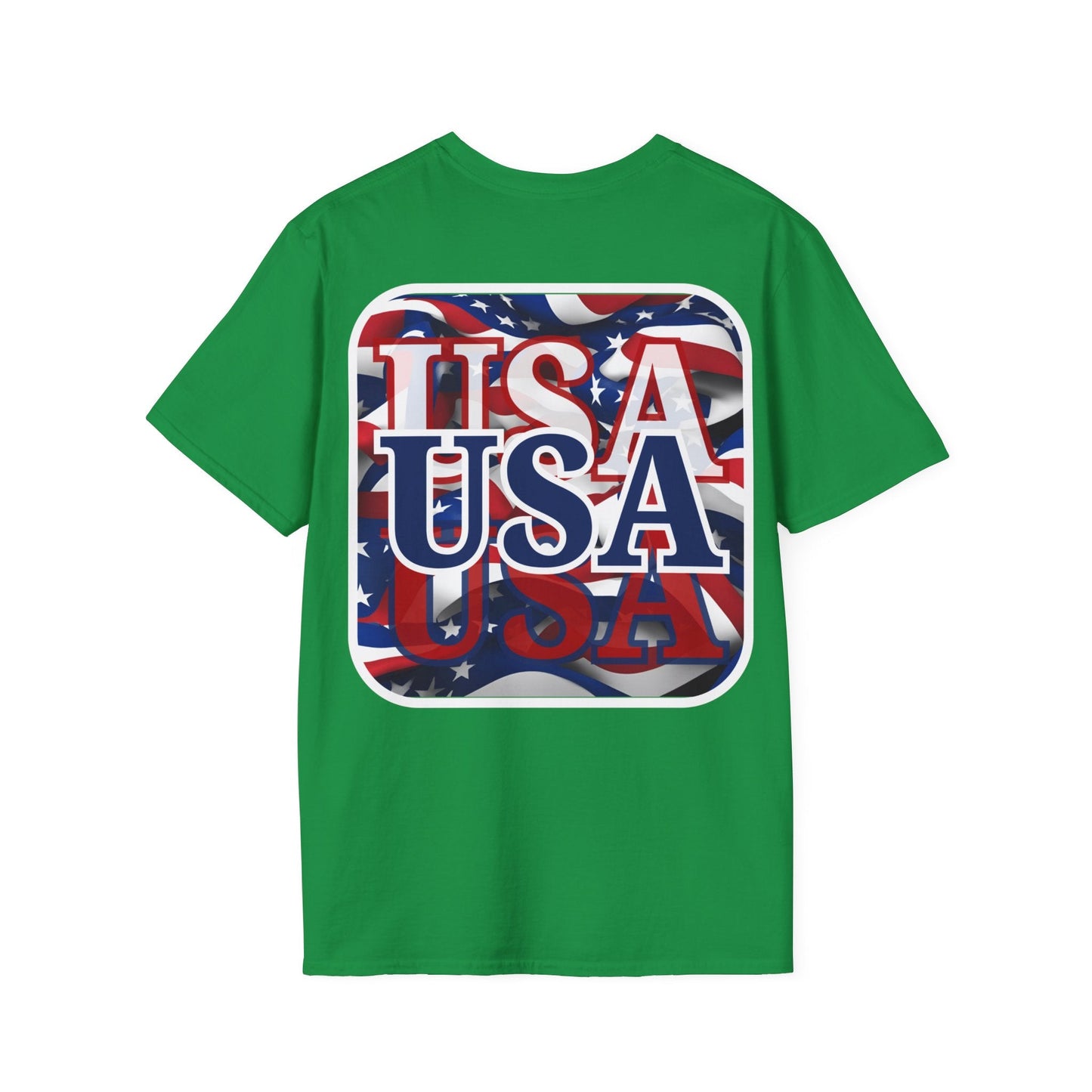 2 - sided Red White and BLUE USA Patriot DKcolors Unisex T-Shirt by cypherpunkgear – cypherpunkgear.com | Cypherpunk Merch