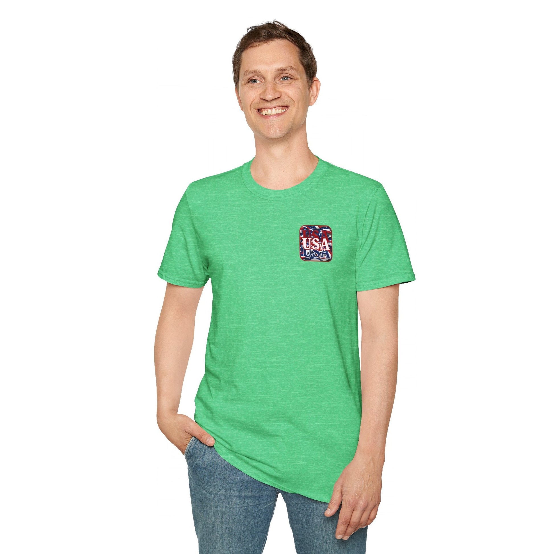 2 - sided Red WHITE and Blue USA Patriot DKcolors Unisex T-Shirt by cypherpunkgear – cypherpunkgear.com | Cypherpunk Merch