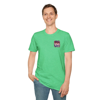 2 - sided Red WHITE and Blue USA Patriot DKcolors Unisex T-Shirt by cypherpunkgear – cypherpunkgear.com | Cypherpunk Merch