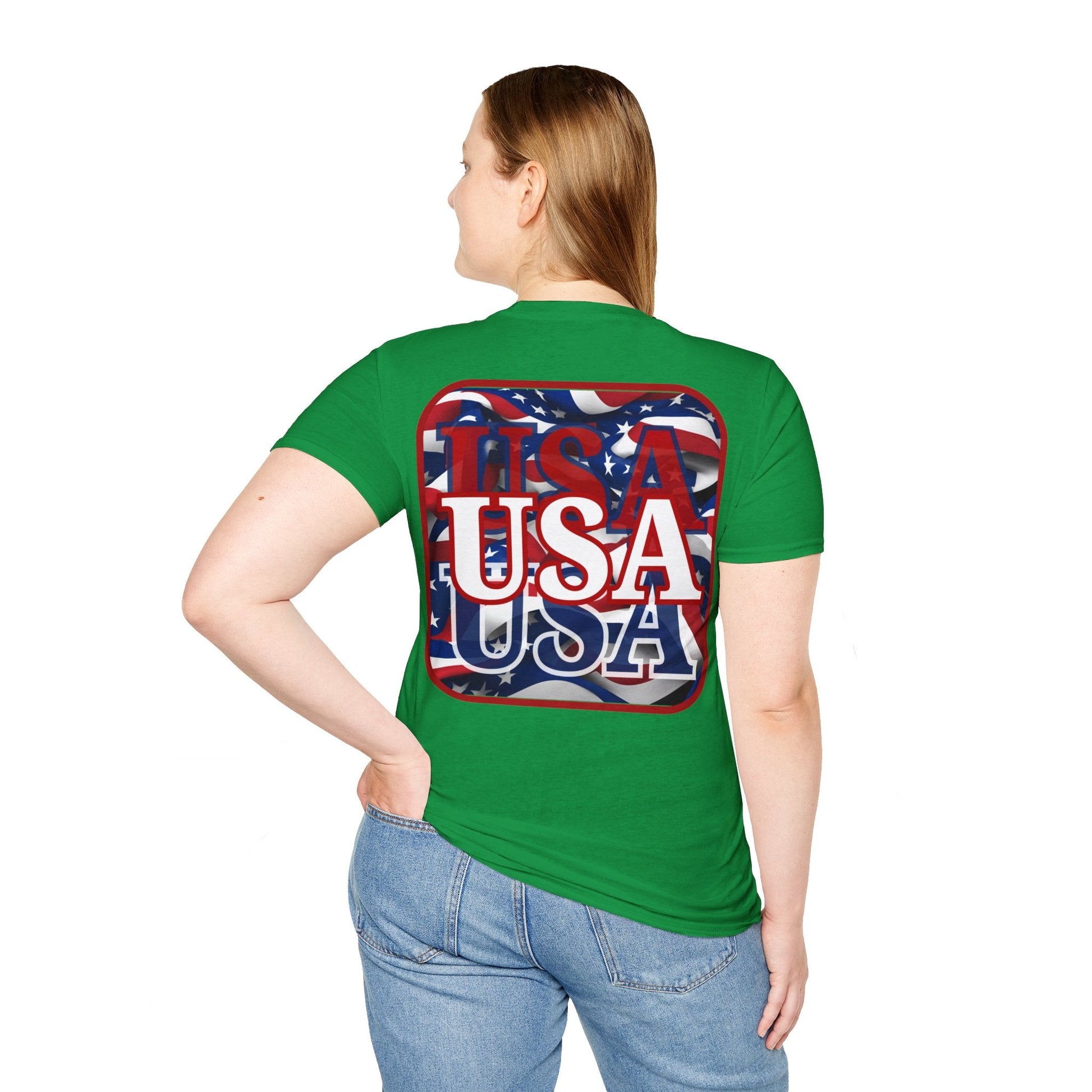 2 - sided Red WHITE and Blue USA Patriot DKcolors Unisex T-Shirt by cypherpunkgear – cypherpunkgear.com | Cypherpunk Merch