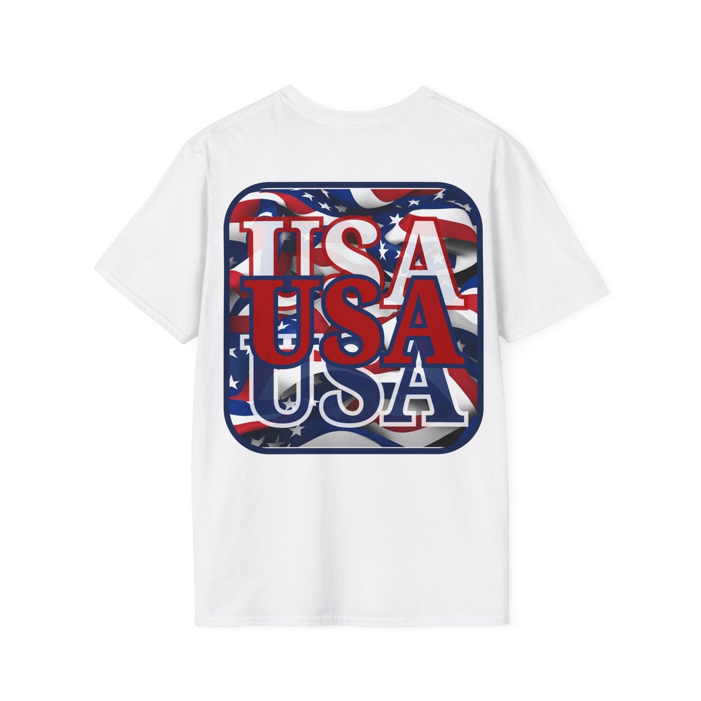 2 - sided RED White and Blue USA Patriot LTcolors Unisex T-Shirt by cypherpunkgear – cypherpunkgear.com | Cypherpunk Merch