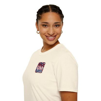 2 - sided Red WHITE and Blue USA Patriot LTcolors Unisex T-Shirt by cypherpunkgear – cypherpunkgear.com | Cypherpunk Merch