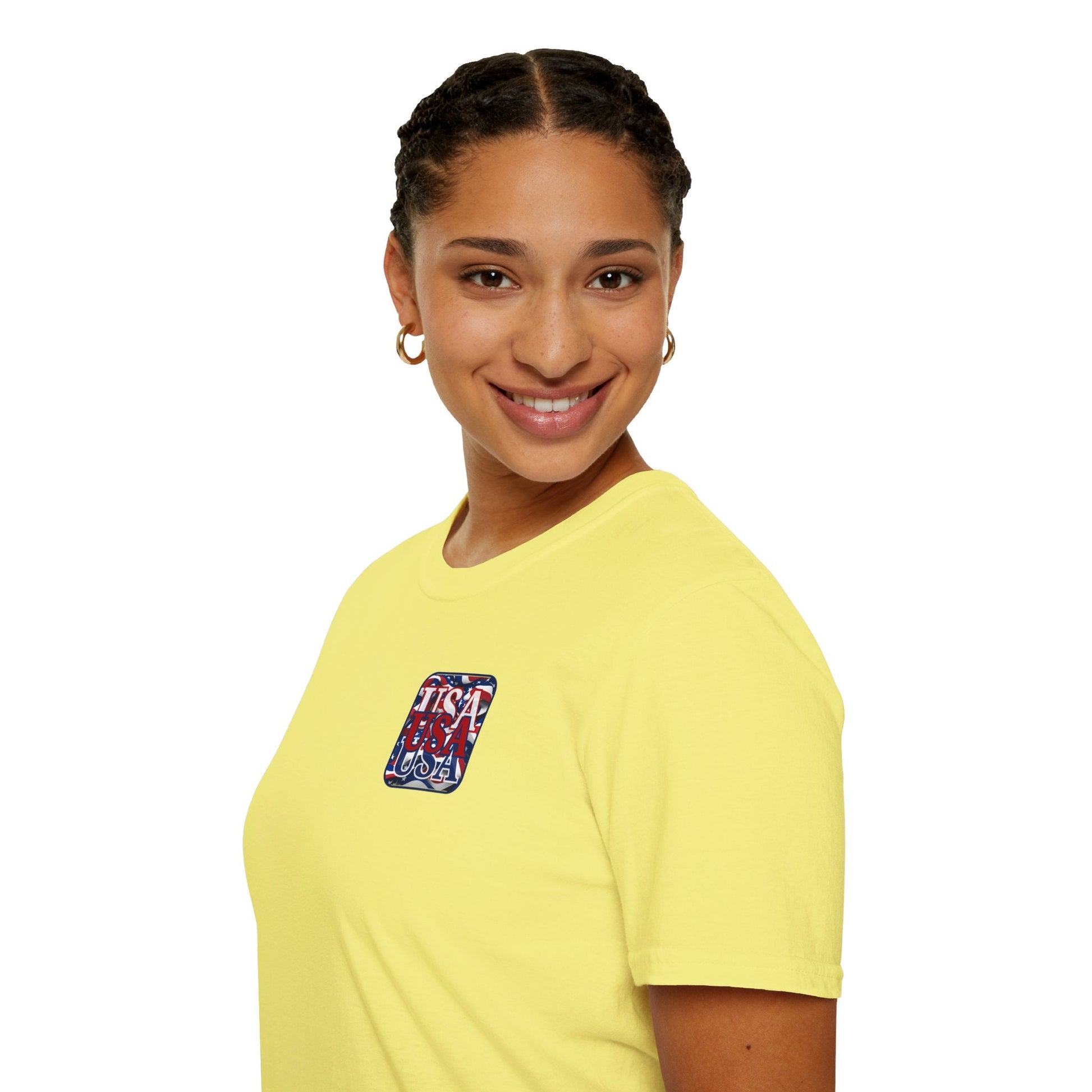 2 - sided RED White and Blue USA Patriot LTcolors Unisex T-Shirt by cypherpunkgear – cypherpunkgear.com | Cypherpunk Merch