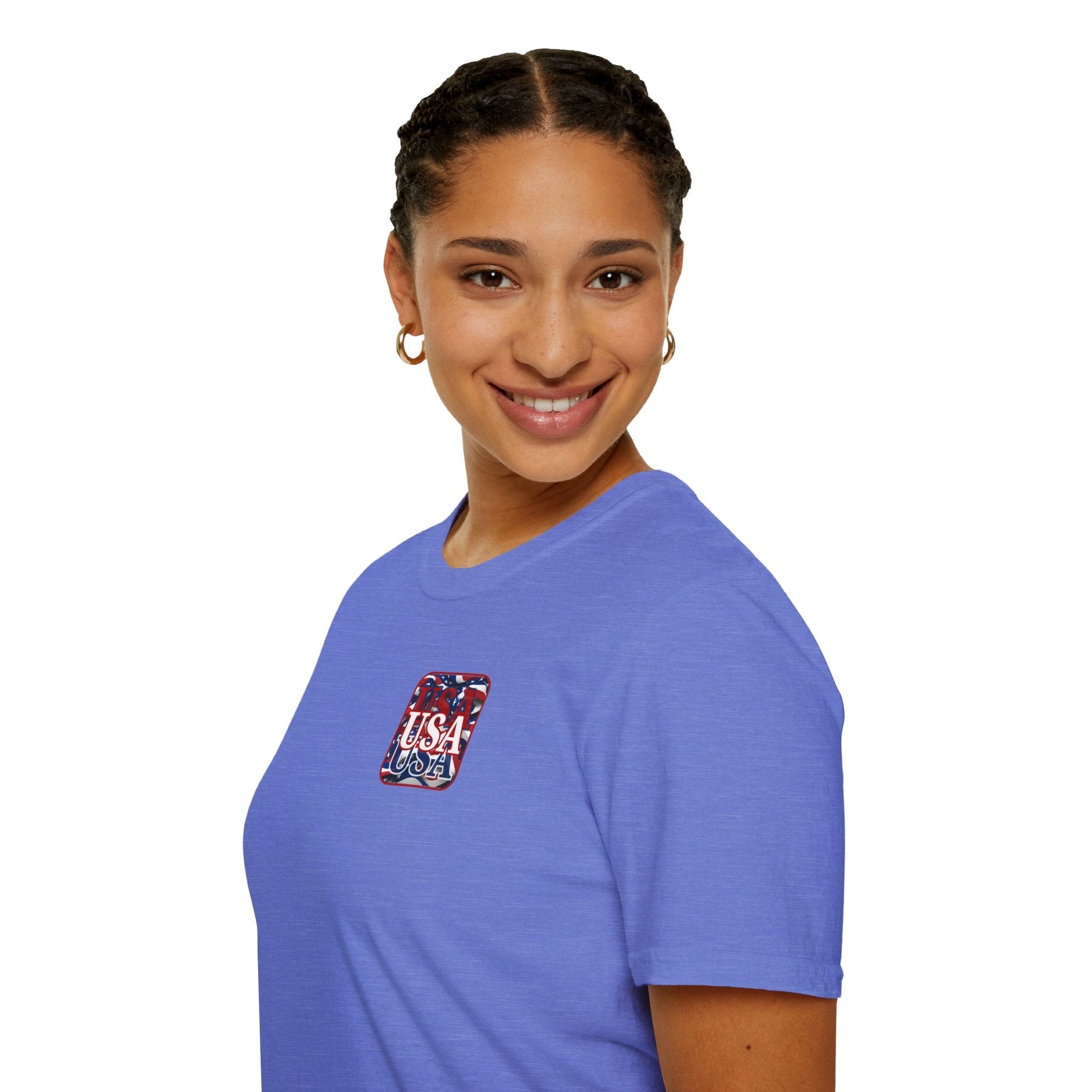 2 - sided Red WHITE and Blue USA Patriot LTcolors Unisex T-Shirt by cypherpunkgear – cypherpunkgear.com | Cypherpunk Merch