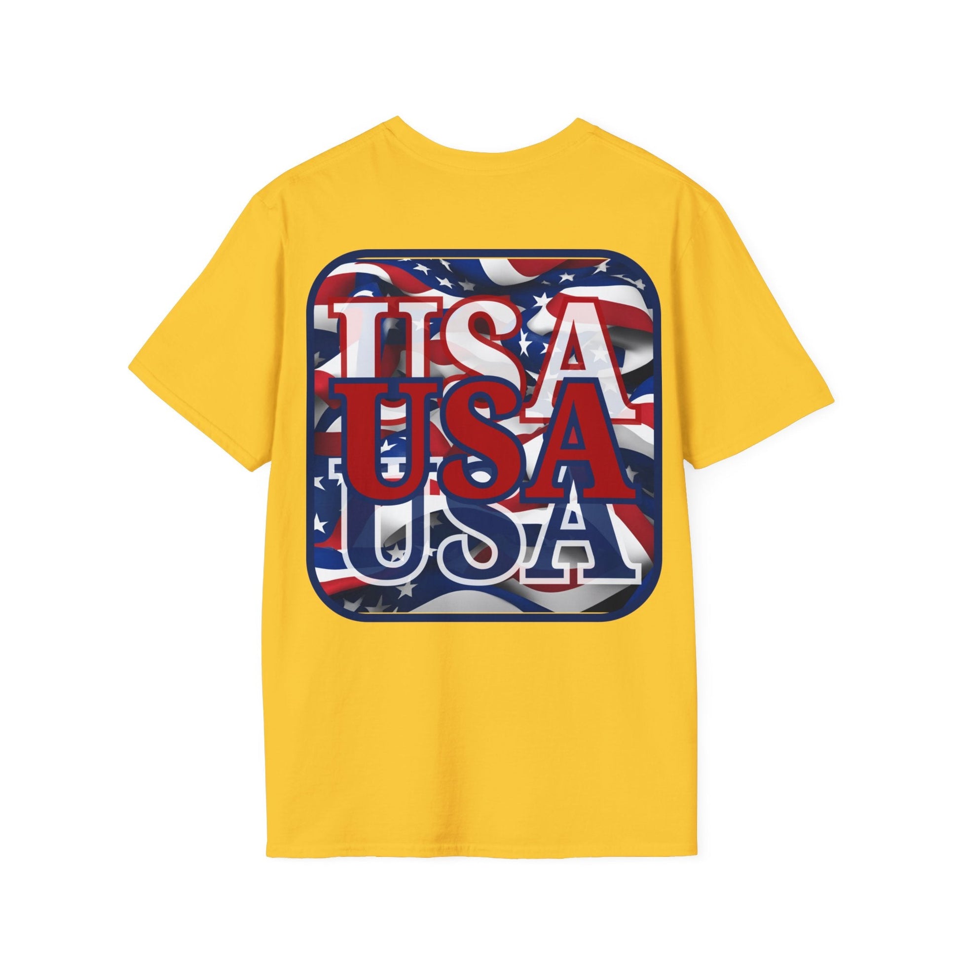 2 - sided RED White and Blue USA Patriot LTcolors Unisex T-Shirt by cypherpunkgear – cypherpunkgear.com | Cypherpunk Merch