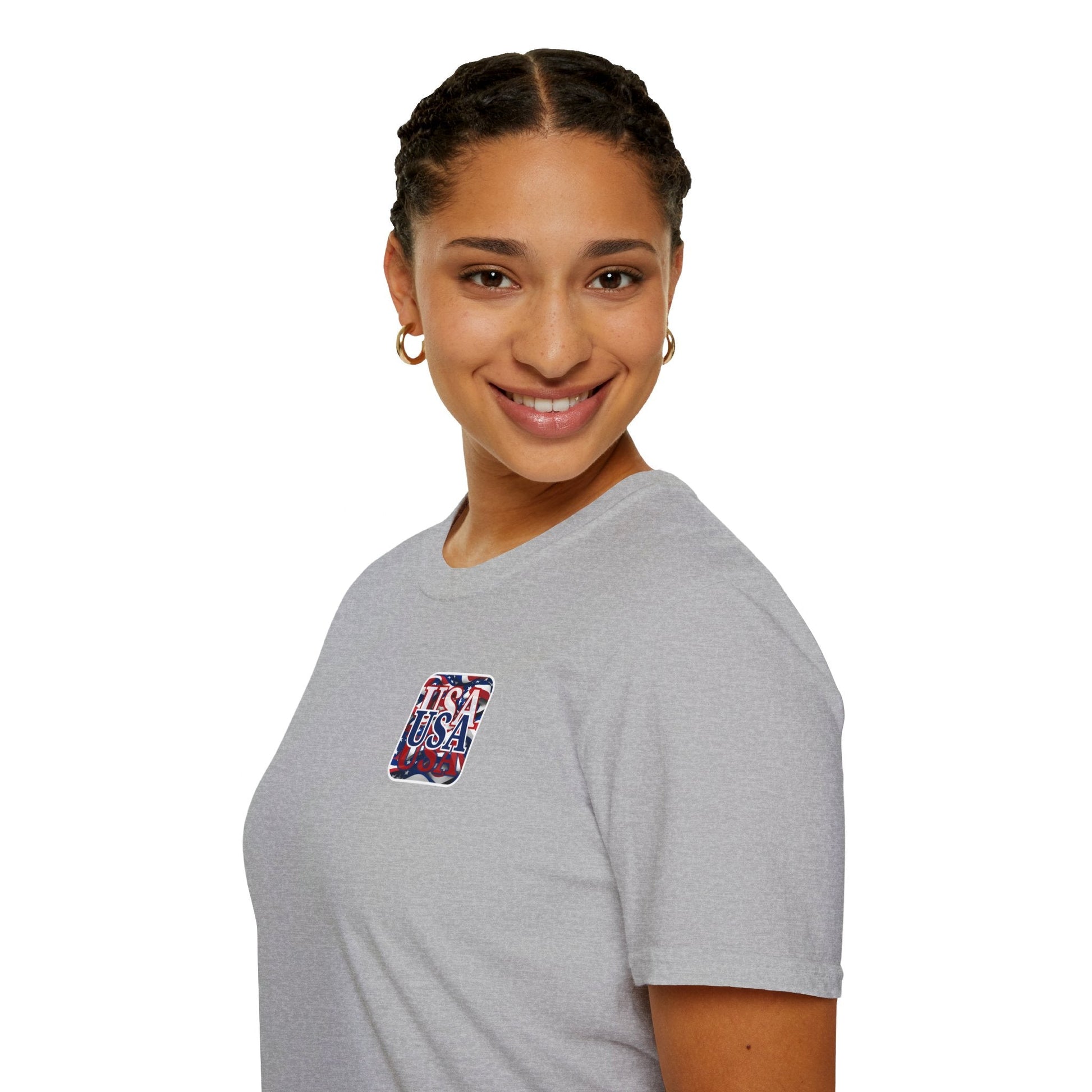 2 - sided Red White and BLUE USA Patriot LTcolors Unisex T-Shirt by cypherpunkgear – cypherpunkgear.com | Cypherpunk Merch