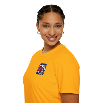 2 - sided RED White and Blue USA Patriot LTcolors Unisex T-Shirt by cypherpunkgear – cypherpunkgear.com | Cypherpunk Merch