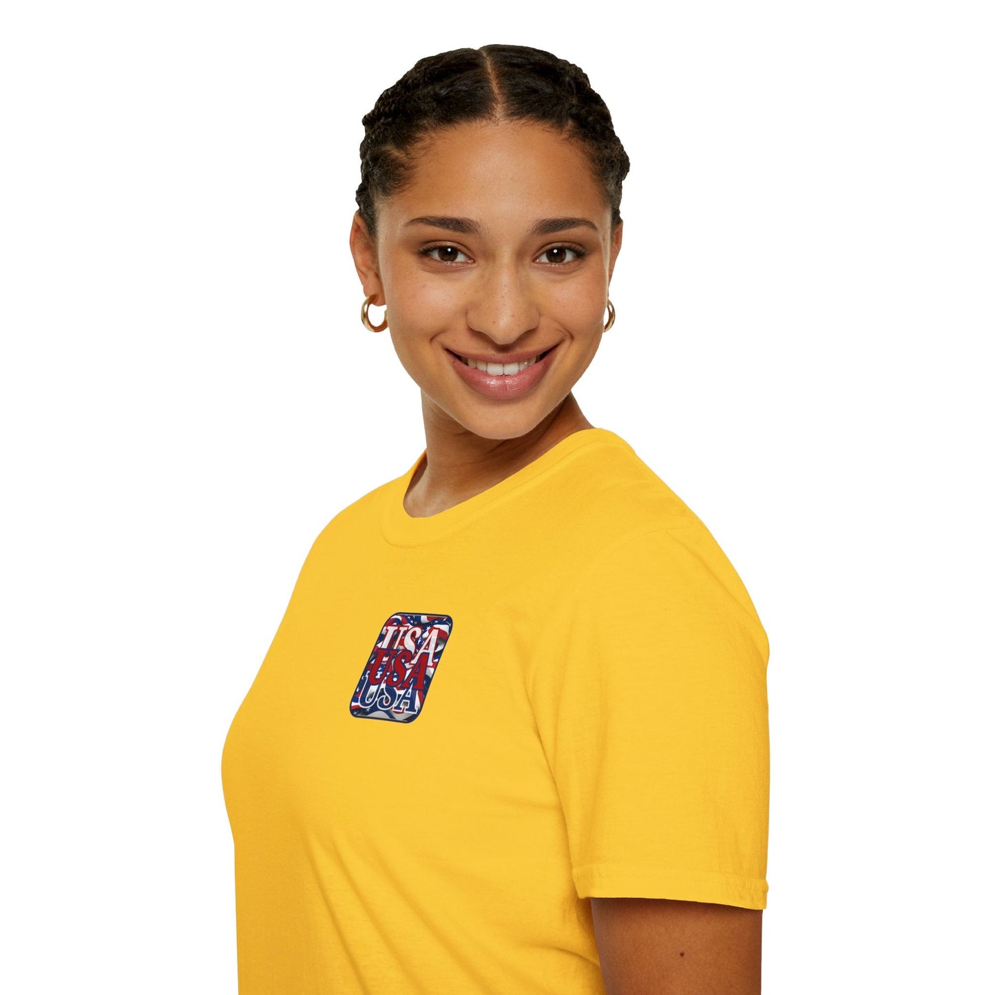 2 - sided RED White and Blue USA Patriot LTcolors Unisex T-Shirt by cypherpunkgear – cypherpunkgear.com | Cypherpunk Merch