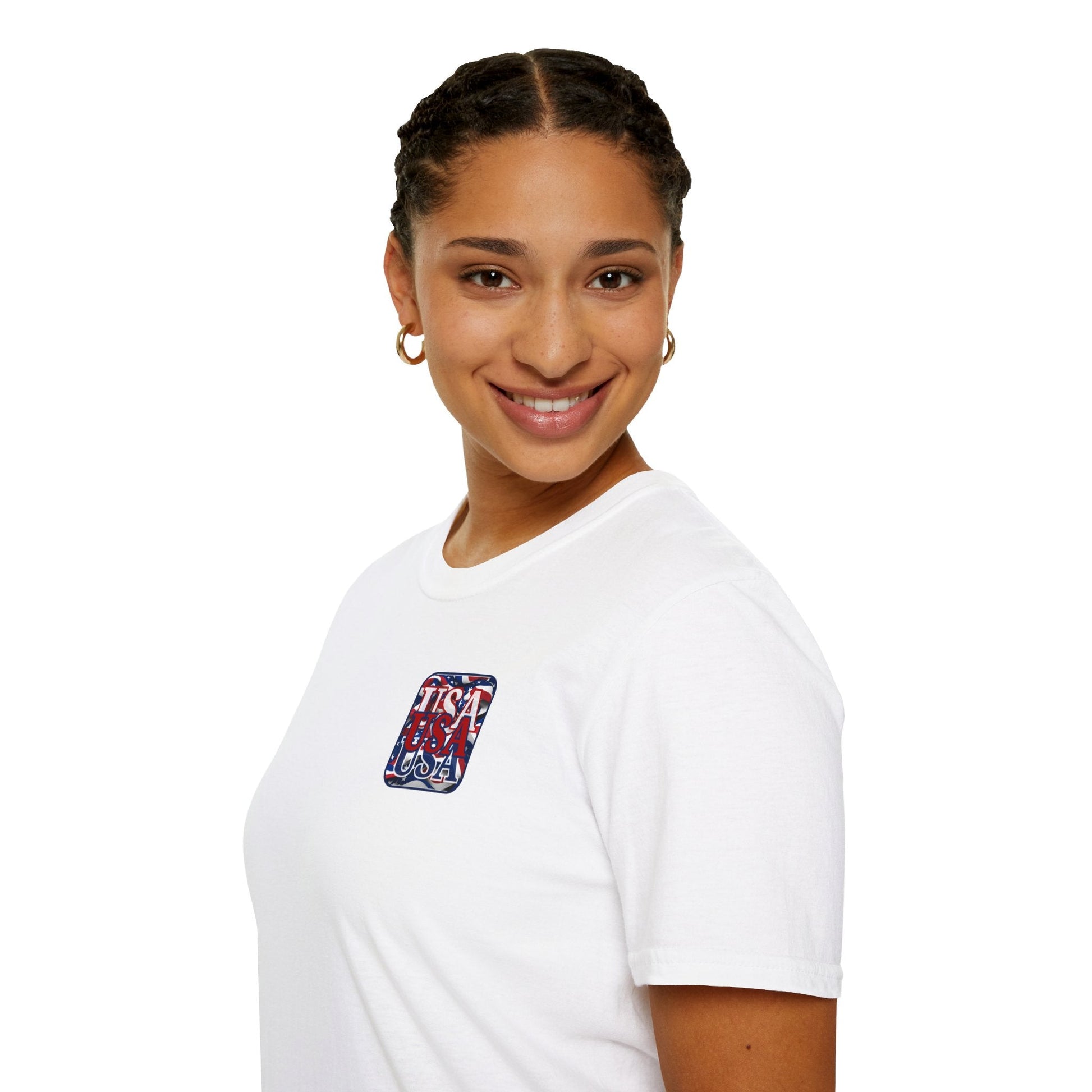 2 - sided RED White and Blue USA Patriot LTcolors Unisex T-Shirt by cypherpunkgear – cypherpunkgear.com | Cypherpunk Merch