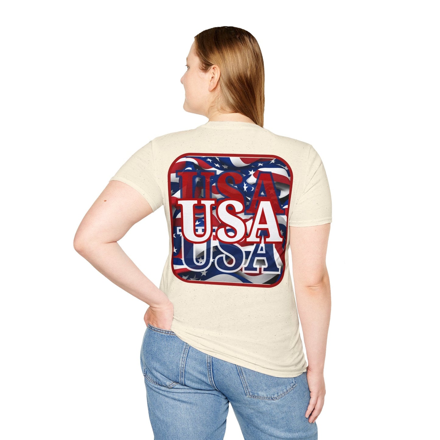 2 - sided Red WHITE and Blue USA Patriot LTcolors Unisex T-Shirt by cypherpunkgear – cypherpunkgear.com | Cypherpunk Merch
