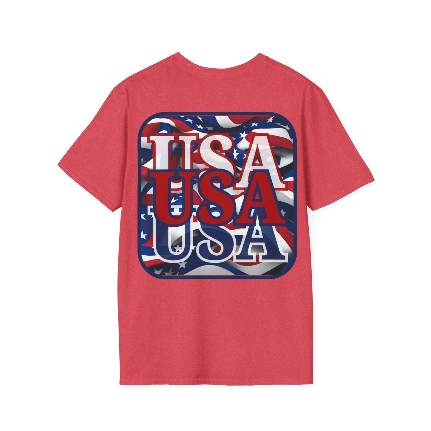 2 - sided RED White and Blue USA Patriot LTcolors Unisex T-Shirt by cypherpunkgear – cypherpunkgear.com | Cypherpunk Merch