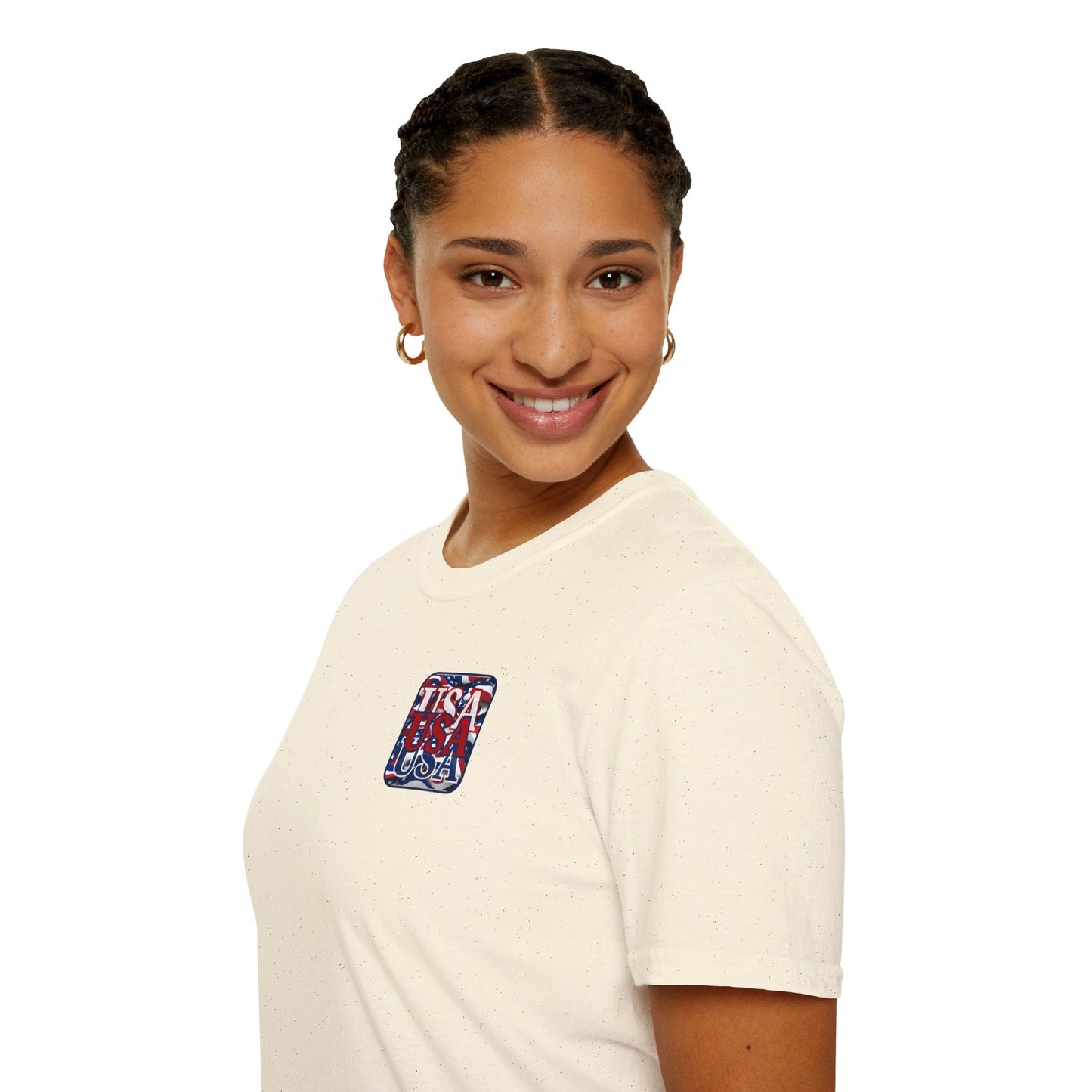 2 - sided RED White and Blue USA Patriot LTcolors Unisex T-Shirt by cypherpunkgear – cypherpunkgear.com | Cypherpunk Merch