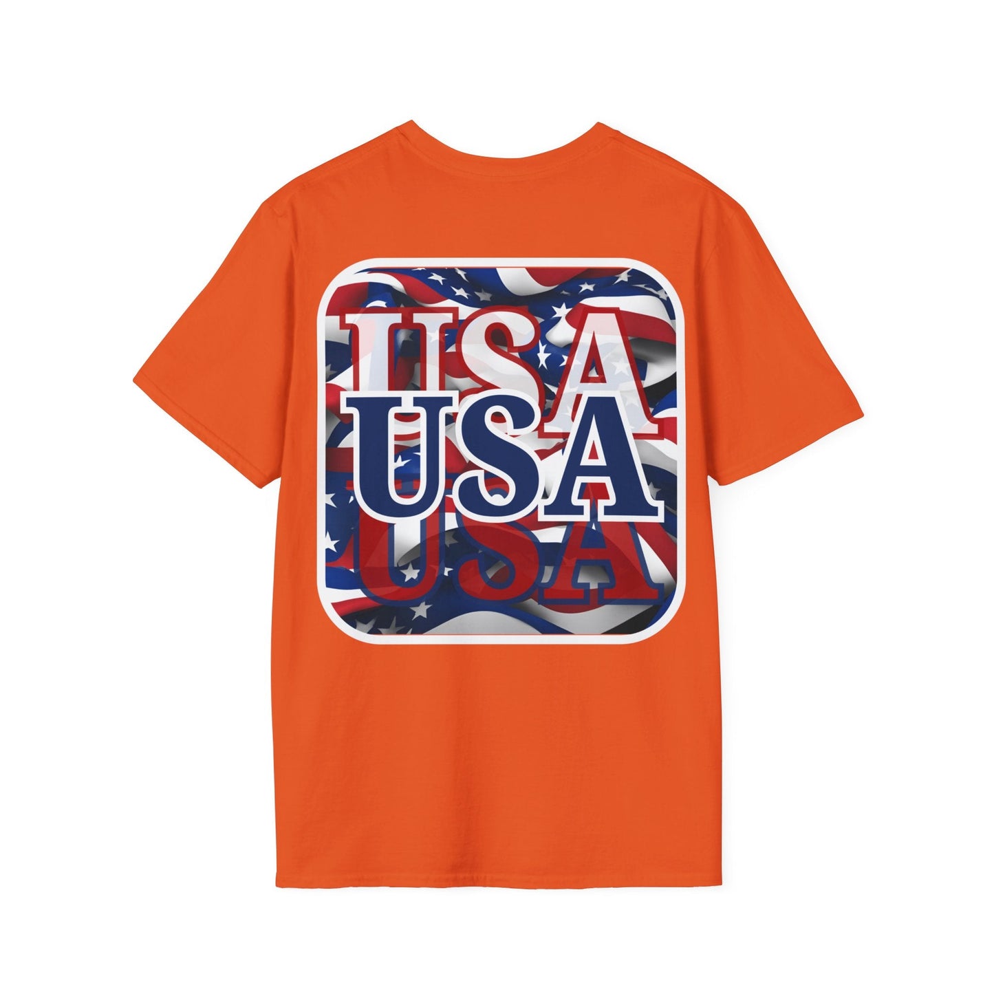2 - sided Red White and BLUE USA Patriot LTcolors Unisex T-Shirt by cypherpunkgear – cypherpunkgear.com | Cypherpunk Merch